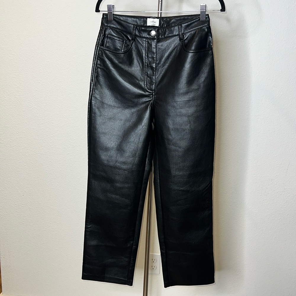 Wilfred Aritzia Butter Soft Vegan Leather Pants